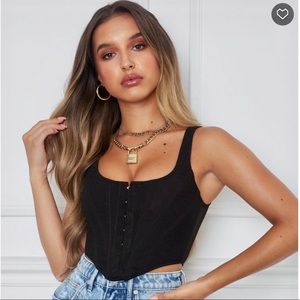 White Fox -Bad Gal Bustier Black